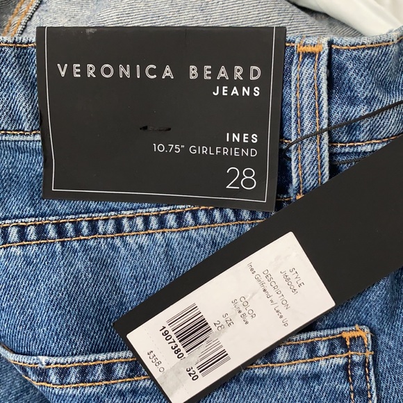 VERONICA BEARD Ines Girlfriend lace up jeans Stone - Picture 10 of 13